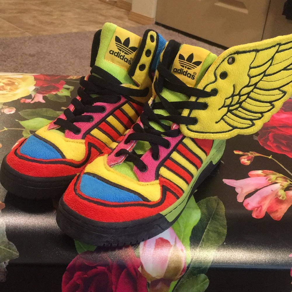 Jeremy Scott Adidas Wings Poppy Rainbow Shoes